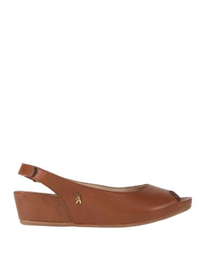 Shop Benvado Woman Sandals Brown Size 7 Leather