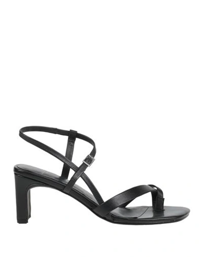 Shop Vagabond Shoemakers Woman Thong Sandal Black Size 6 Leather