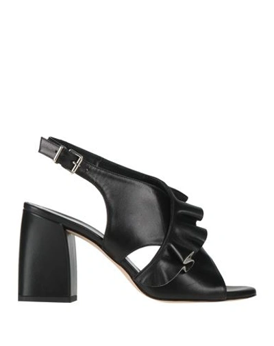 Shop Fru Woman Sandals Black Size 8 Leather
