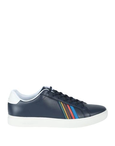 Shop Ps By Paul Smith Ps Paul Smith Man Sneakers Navy Blue Size 9 Cow Leather