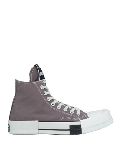 Shop Converse X Drkshdw Woman Sneakers Dove Grey Size 9 Textile Fibers