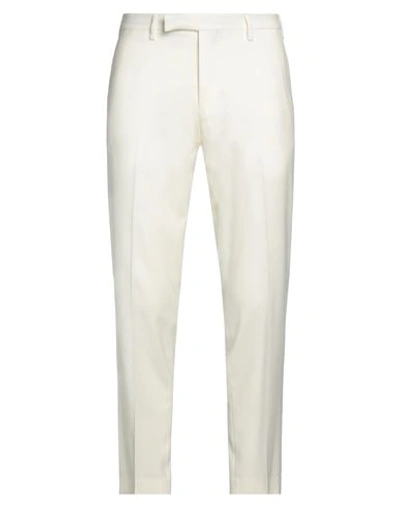 Shop Michele Carbone Man Pants Cream Size 34 Virgin Wool, Elastane In White