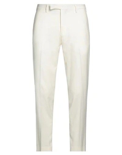 Michele Carbone Man Pants Cream Size 36 Virgin Wool, Elastane In White