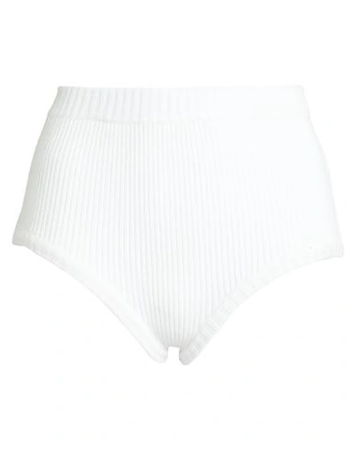 Shop Gaiavittoria Woman Shorts & Bermuda Shorts White Size M Viscose, Polyester