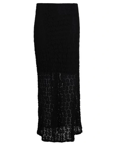 Shop Vero Moda Woman Maxi Skirt Black Size Xl Recycled Polyamide, Polyamide, Elastane