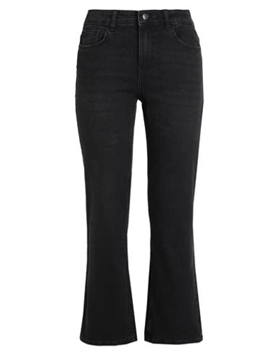 Shop Vero Moda Woman Jeans Black Size Xl Cotton, Polyester, Elastane