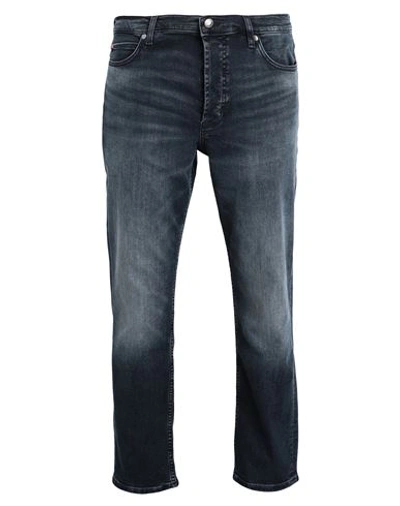 Shop Hugo Man Jeans Blue Size 32w-32l Cotton, Elastane