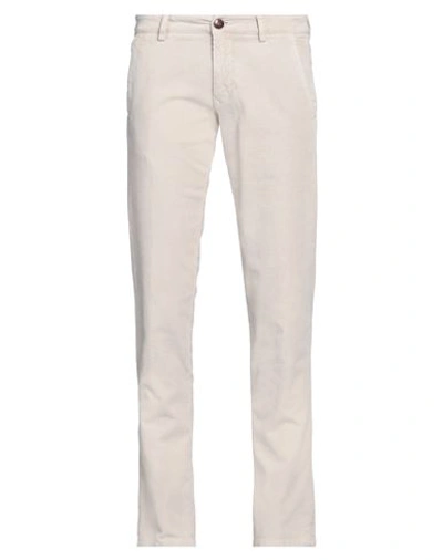 Shop Fradi Man Pants Beige Size 28 Cotton, Elastane