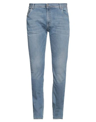 Shop Richard James Brown Man Jeans Blue Size 38 Cotton, Elastane