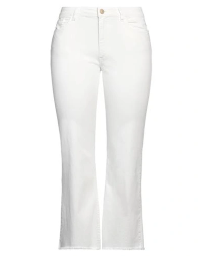 Shop Mason's Woman Jeans White Size 32 Cotton, Elastane