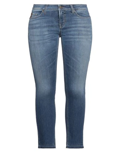 Cambio Woman Jeans Blue Size 14 Cotton, Elastomultiester, Elastane In Blue