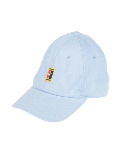 Shop Nike Man Hat Light Blue Size Onesize Cotton, Polyester
