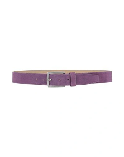 Shop Harmont & Blaine Man Belt Purple Size 39.5 Leather