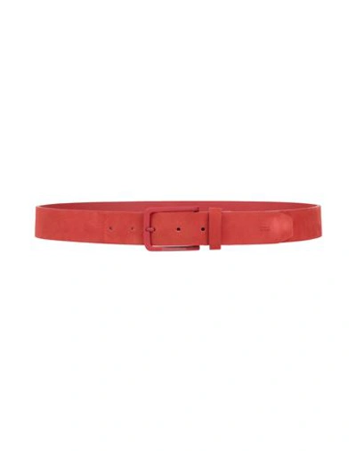 Shop Harmont & Blaine Man Belt Rust Size 52 Leather In Red