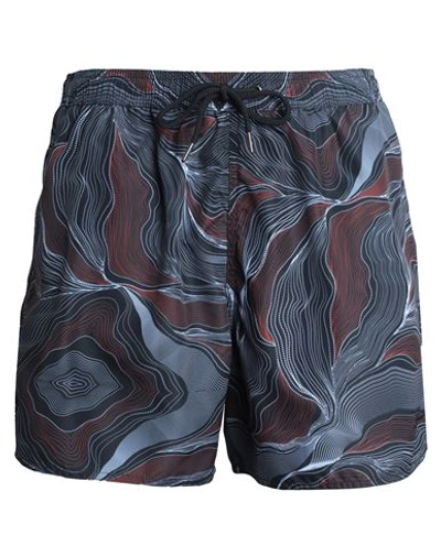 Shop Emporio Armani Man Swim Trunks Black Size 38 Polyester