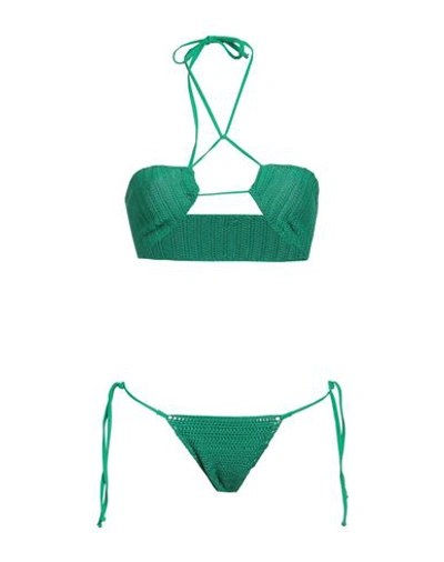 Shop Matinee Matineé Woman Bikini Emerald Green Size L Cotton