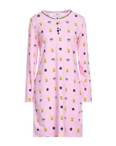Shop Chiara Ferragni Woman Sleepwear Pink Size Xs Cotton, Modal, Elastane