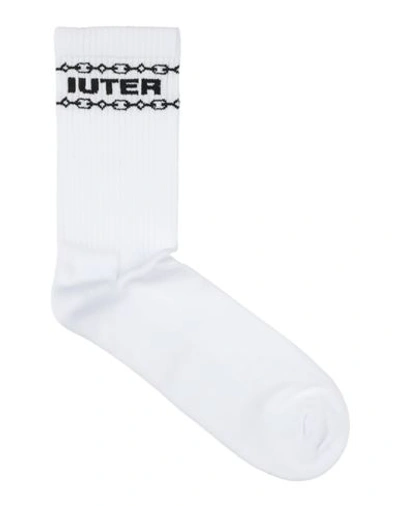 Shop Iuter Man Socks & Hosiery White Size Onesize Cotton, Elastane, Polyacrylic