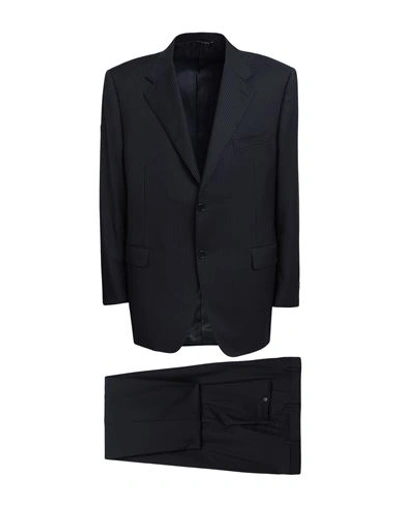 Shop Canali Man Suit Black Size 48 Virgin Wool