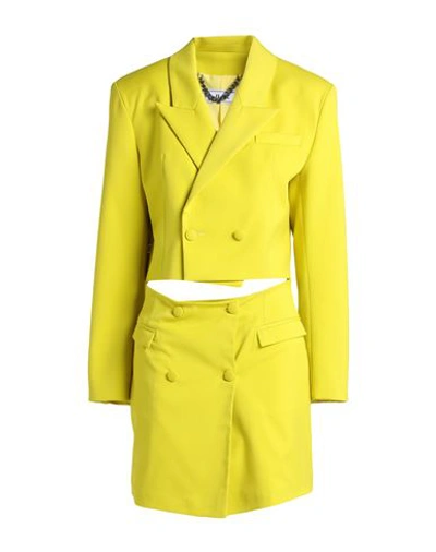 Shop Jijil Woman Suit Yellow Size 4 Polyester, Viscose, Elastane