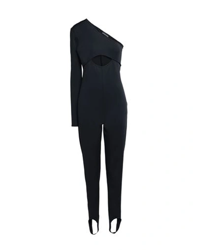 Shop David Koma Woman Jumpsuit Black Size 6 Polyamide, Elastane