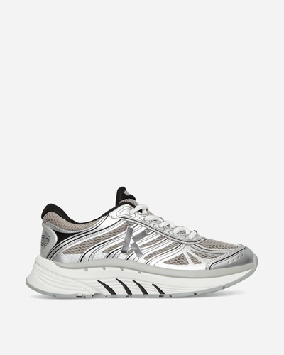 Shop Kenzo -pace Low Top Sneakers Silver In Grey