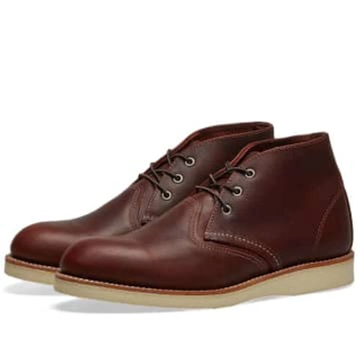 Shop Red Wing Shoes 3141 Heritage Work Chukka Briar Oil Slick In Red