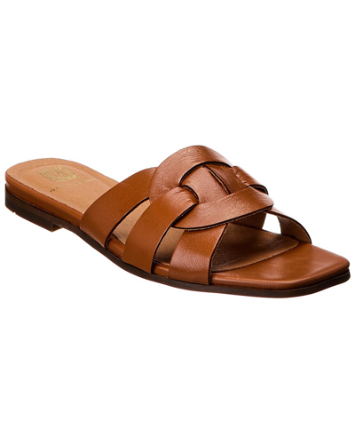 Shop M By Bruno Magli Alessia Leather Sandal In Brown
