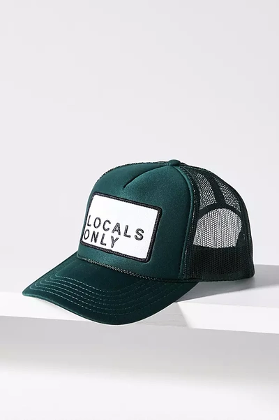 Shop Friday Feelin Locals Only Trucker Hat In Green