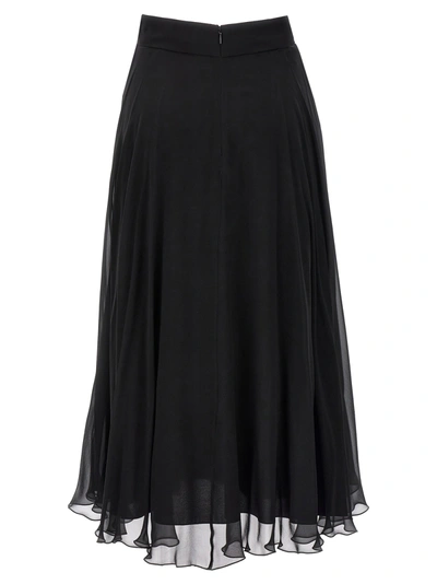 Shop Dolce & Gabbana Chiffon Skirt Skirts Black