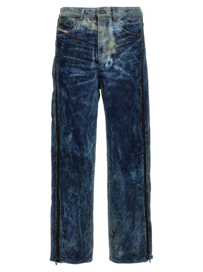 Shop Diesel D-rise 0pgax Jeans Blue