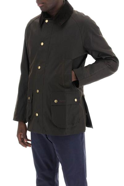 Shop Barbour Ashby Waxed Jacket In Green