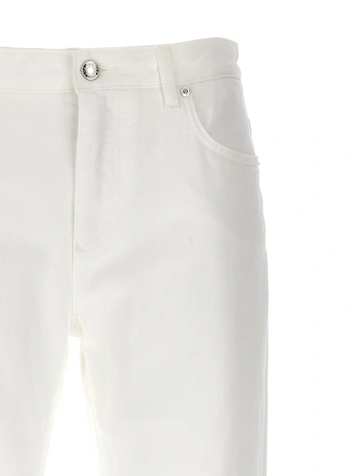 Shop Dolce & Gabbana Logo Plaque Jeans White