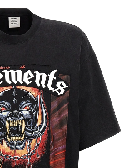 Shop Vetements Motorhead Patched T-shirt Black