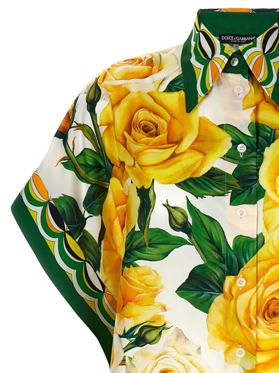 Shop Dolce & Gabbana Rose Gialle Shirt, Blouse Yellow