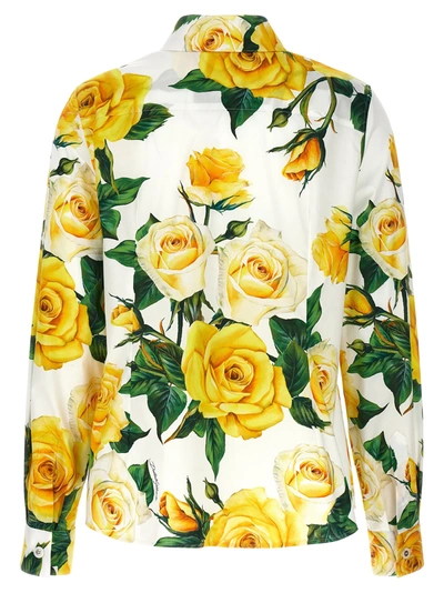 Shop Dolce & Gabbana Rose Gialle Shirt, Blouse Yellow