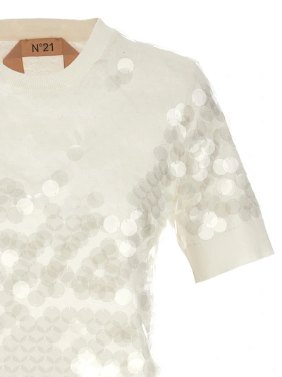 Shop N°21 Sequin Sweater Sweater, Cardigans White