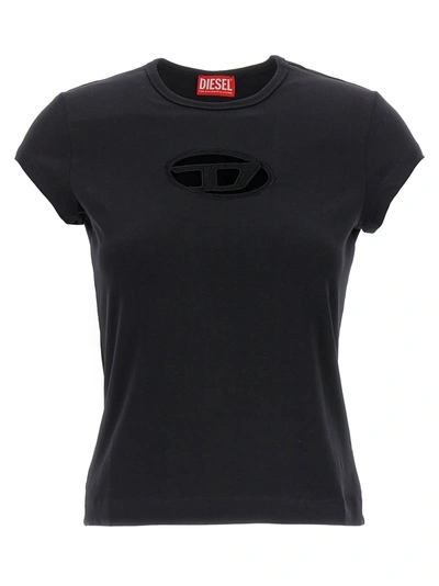 Shop Diesel T-angie T-shirt Black