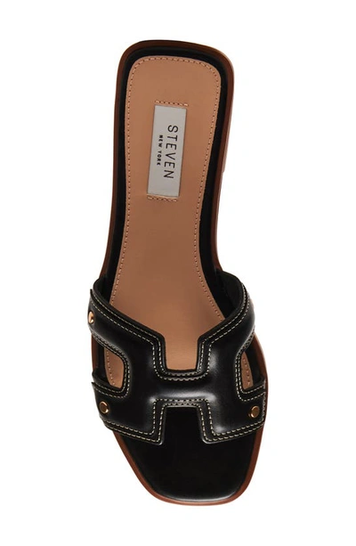 Steven New York Harlien Slide Sandal In Black