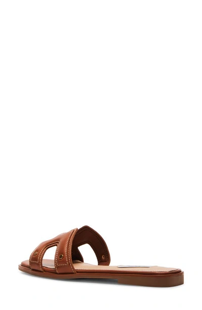 Steven New York Harlien Slide Sandal In Cognac