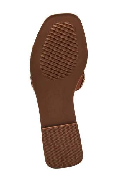 Steven New York Harlien Slide Sandal In Cognac