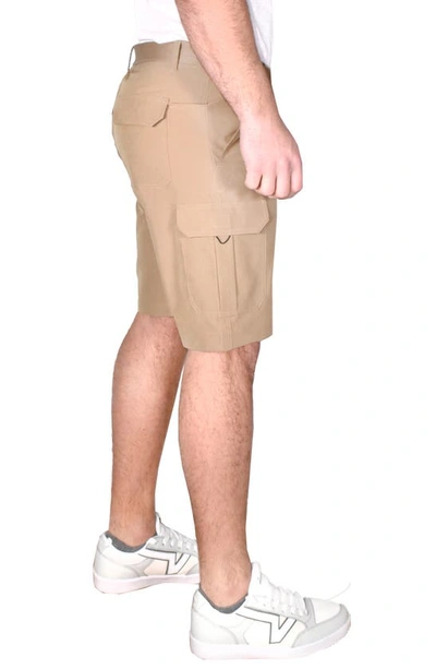 Vintage 1946 Performance Cargo Shorts In British Tan