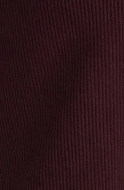 Rag & Bone Casey Corduroy High Rise Flared Pants In Burgundy