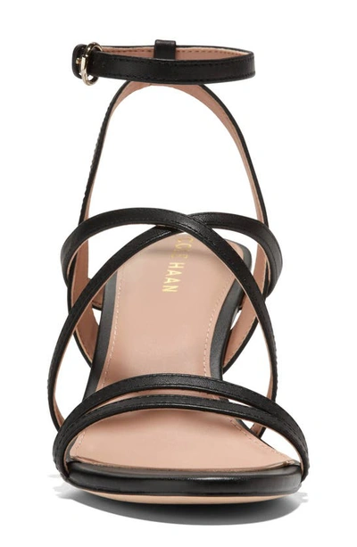 Shop Cole Haan Addie Strappy Sandal In Black Leather