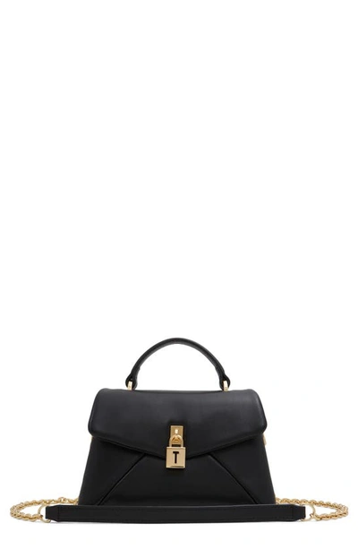 Shop Ted Baker Leather Handbag In Black Ocean Nappa Leather