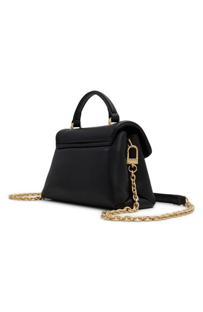 Shop Ted Baker Leather Handbag In Black Ocean Nappa Leather