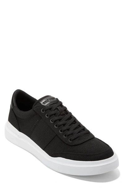 Shop Cole Haan Grandpro Rally Canvas Court Ii Sneaker In Black/ Optic White