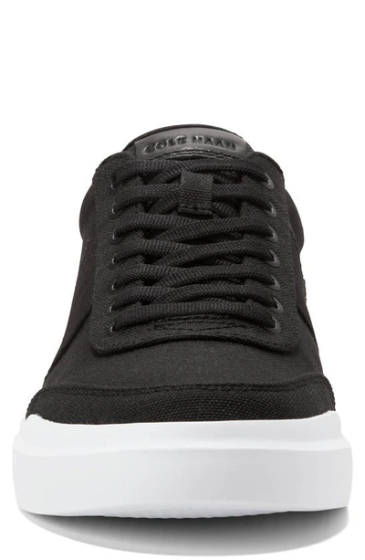 Shop Cole Haan Grandpro Rally Canvas Court Ii Sneaker In Black/ Optic White