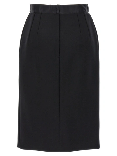 Shop Dolce & Gabbana Wool Sheath Skirt Skirts Black