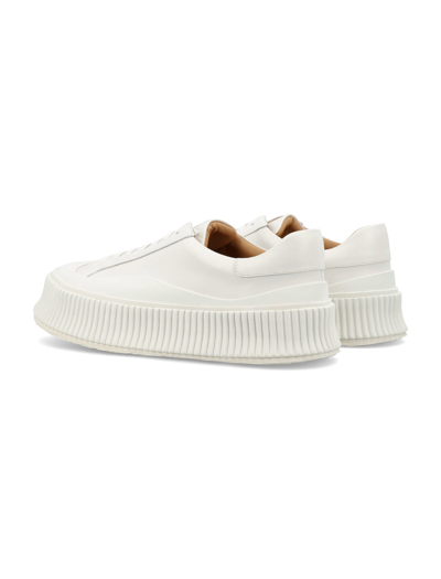 Shop Jil Sander Vulcanized Rubber Sole Sneakers In Natural